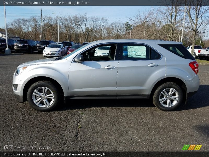 Silver Ice Metallic / Jet Black 2017 Chevrolet Equinox LS