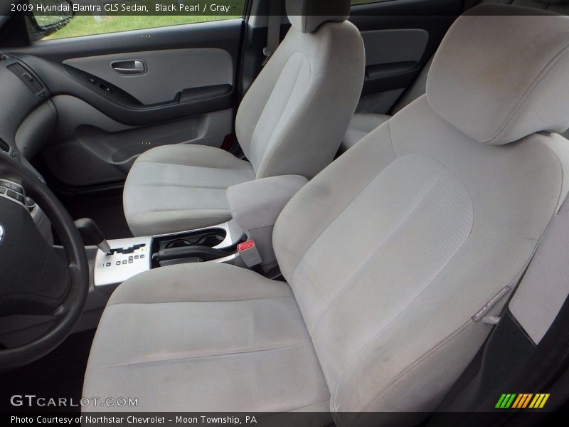 Black Pearl / Gray 2009 Hyundai Elantra GLS Sedan