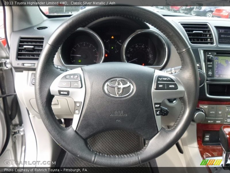Classic Silver Metallic / Ash 2013 Toyota Highlander Limited 4WD