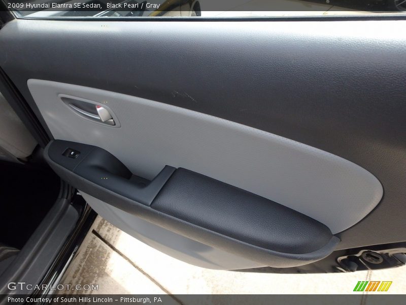Black Pearl / Gray 2009 Hyundai Elantra SE Sedan