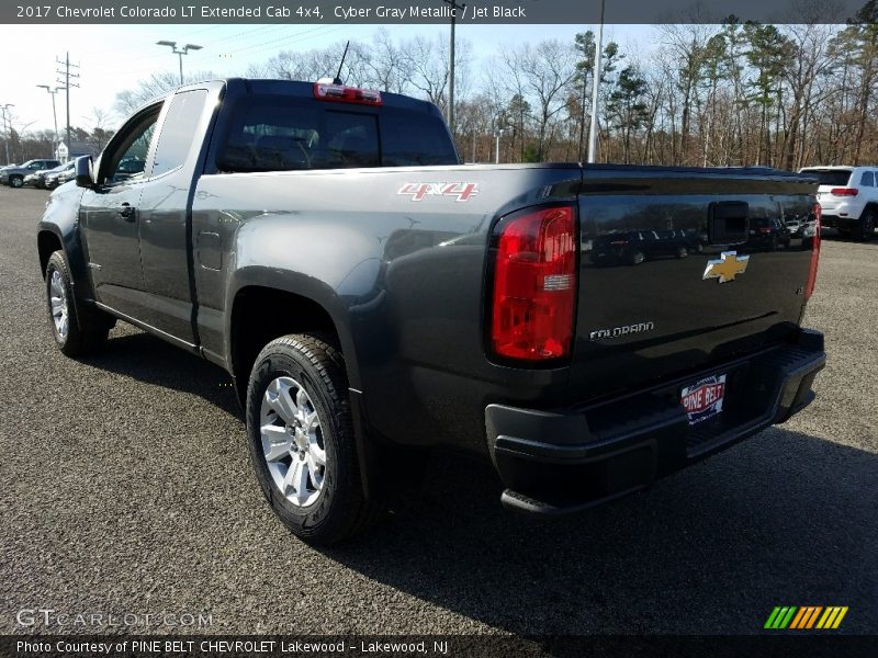 Cyber Gray Metallic / Jet Black 2017 Chevrolet Colorado LT Extended Cab 4x4
