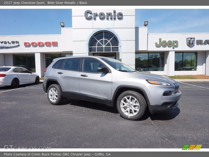 Billet Silver Metallic / Black 2017 Jeep Cherokee Sport