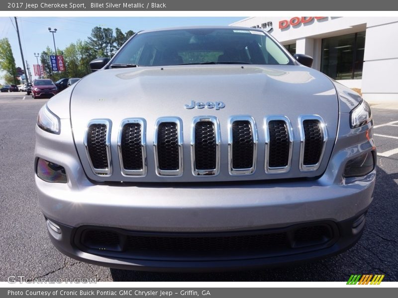 Billet Silver Metallic / Black 2017 Jeep Cherokee Sport