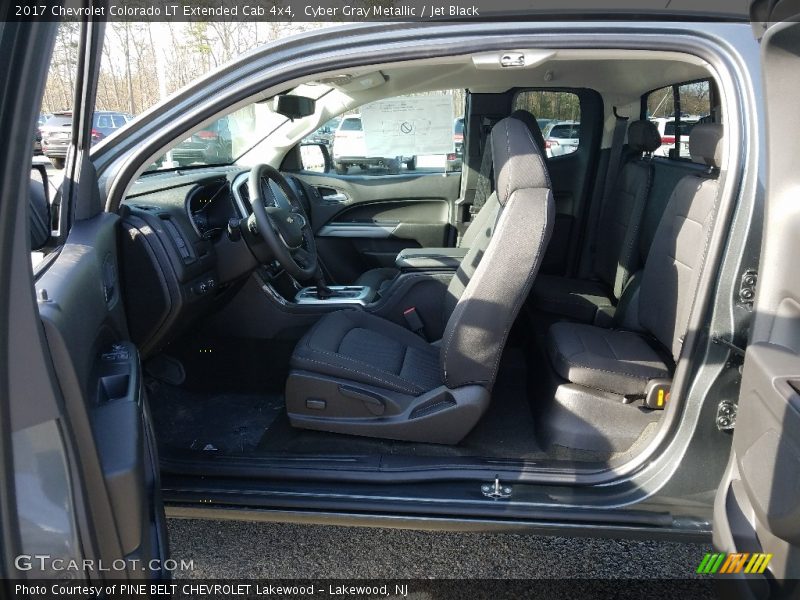 Cyber Gray Metallic / Jet Black 2017 Chevrolet Colorado LT Extended Cab 4x4