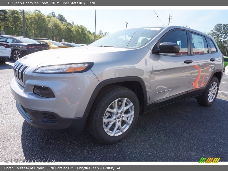 Billet Silver Metallic / Black 2017 Jeep Cherokee Sport