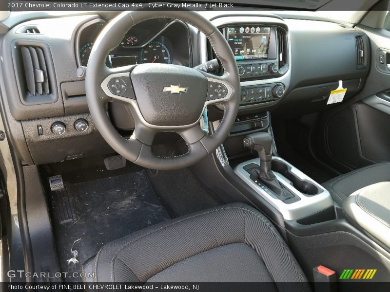 Cyber Gray Metallic / Jet Black 2017 Chevrolet Colorado LT Extended Cab 4x4