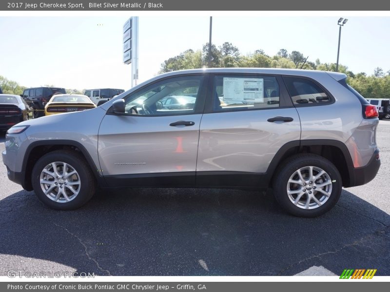 Billet Silver Metallic / Black 2017 Jeep Cherokee Sport