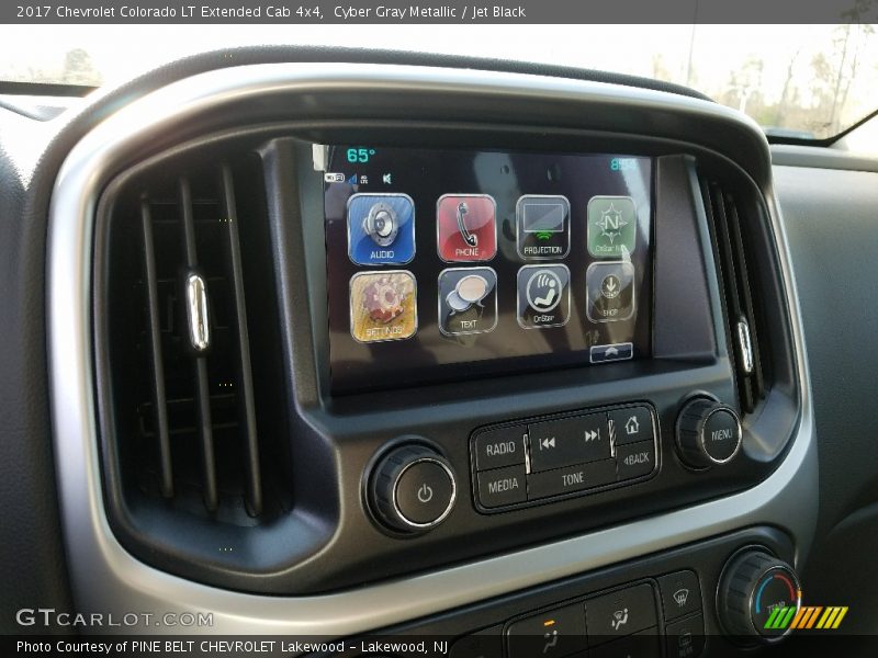 Cyber Gray Metallic / Jet Black 2017 Chevrolet Colorado LT Extended Cab 4x4