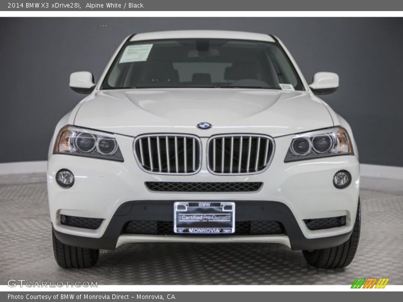 Alpine White / Black 2014 BMW X3 xDrive28i
