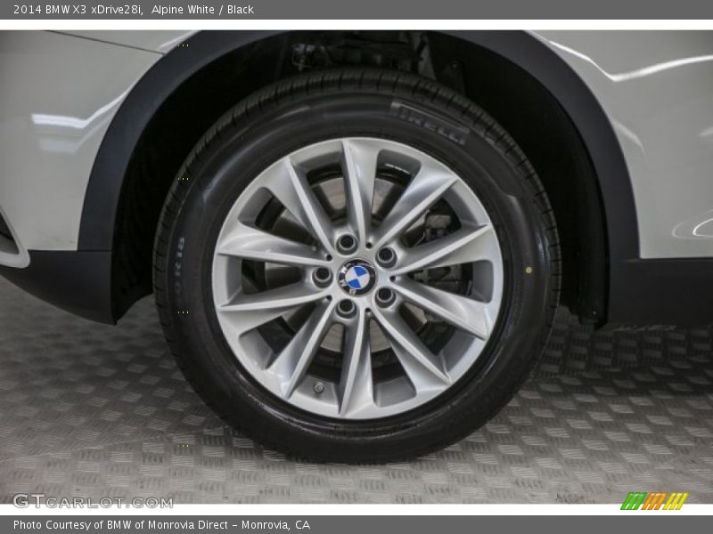 Alpine White / Black 2014 BMW X3 xDrive28i