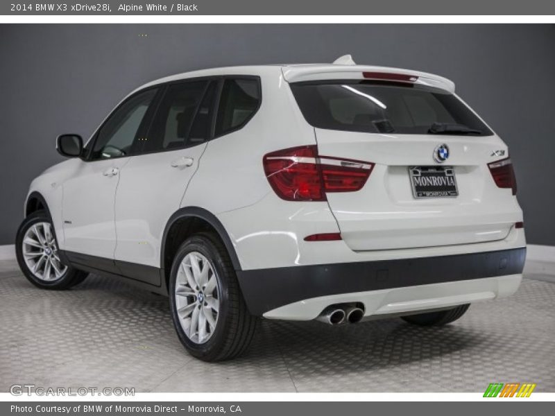Alpine White / Black 2014 BMW X3 xDrive28i