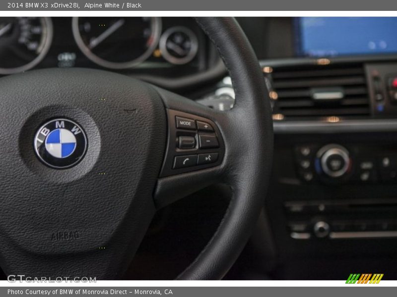 Alpine White / Black 2014 BMW X3 xDrive28i