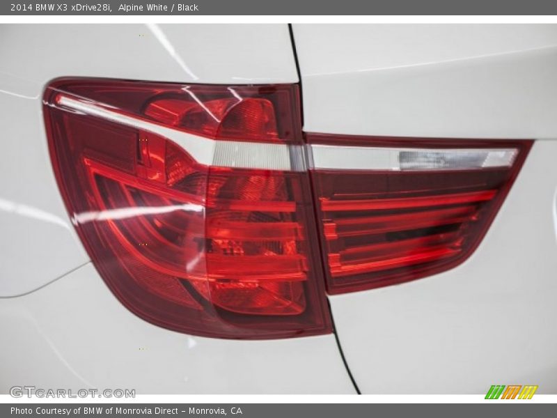Alpine White / Black 2014 BMW X3 xDrive28i