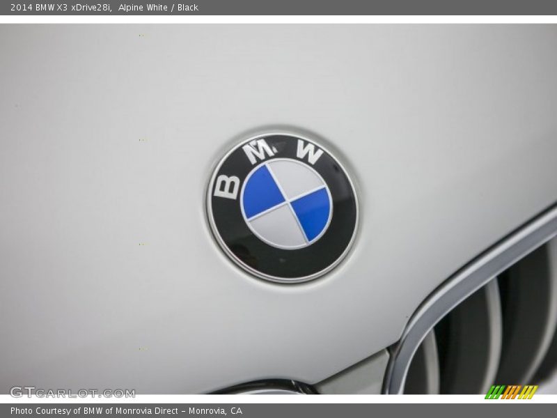 Alpine White / Black 2014 BMW X3 xDrive28i