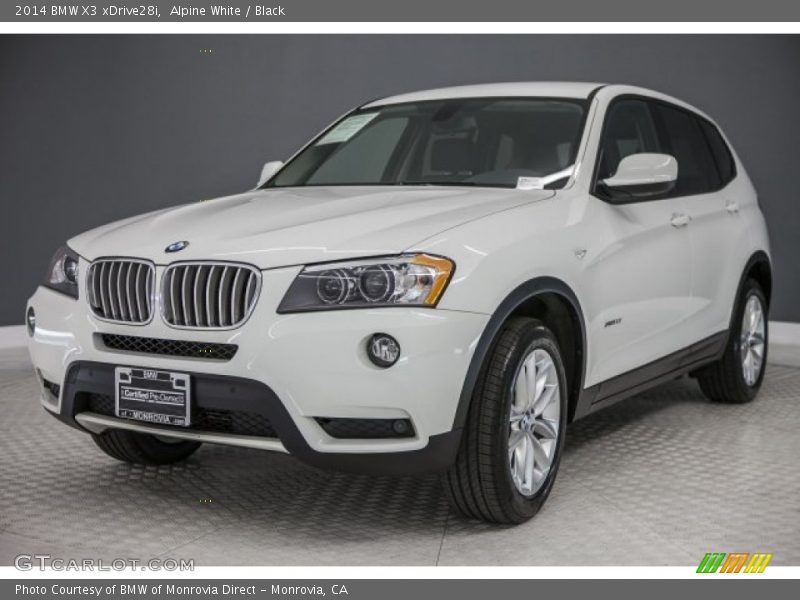 Alpine White / Black 2014 BMW X3 xDrive28i