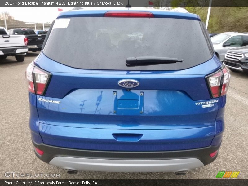 Lightning Blue / Charcoal Black 2017 Ford Escape Titanium 4WD