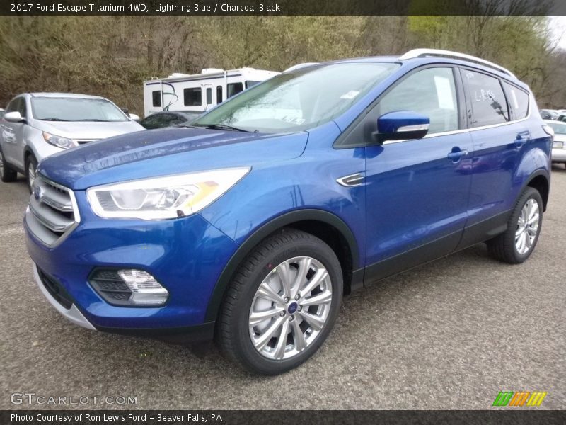 Lightning Blue / Charcoal Black 2017 Ford Escape Titanium 4WD