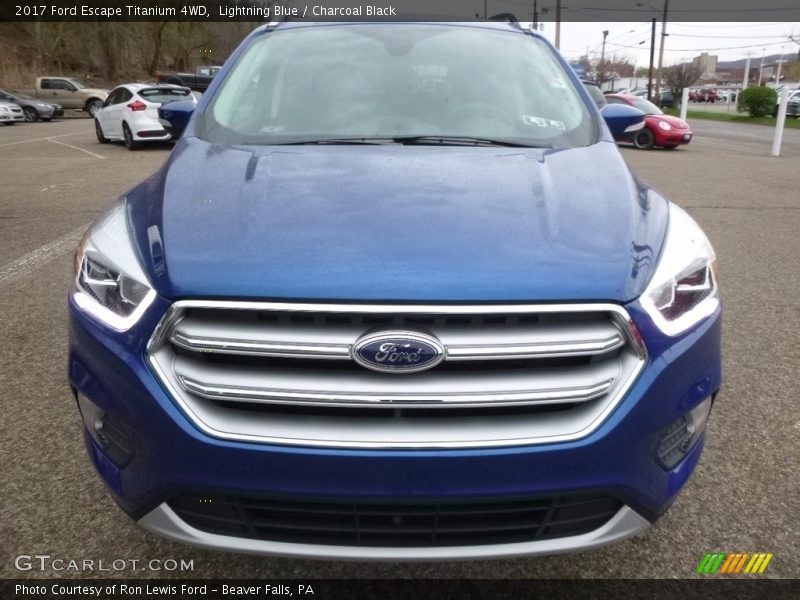 Lightning Blue / Charcoal Black 2017 Ford Escape Titanium 4WD