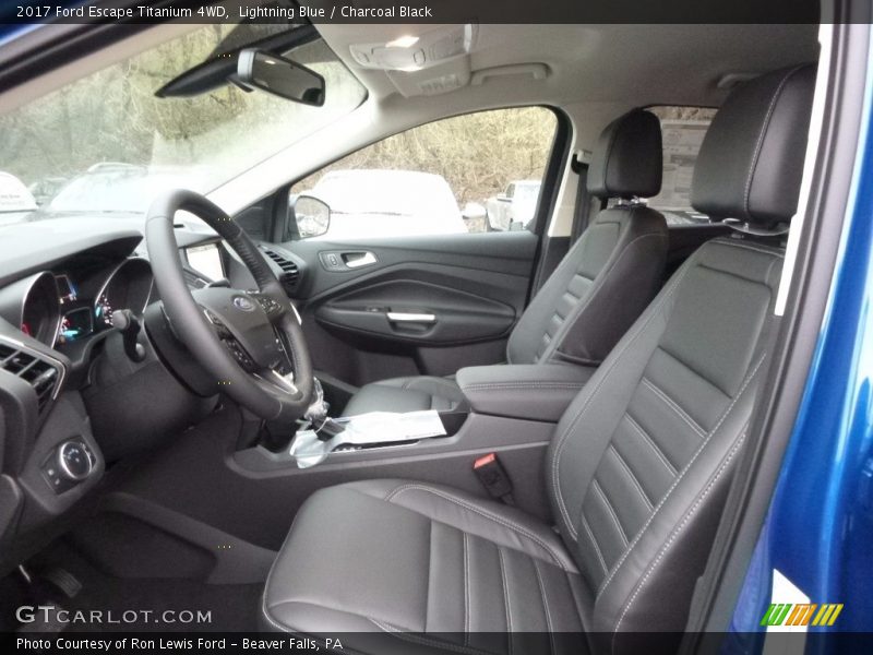Lightning Blue / Charcoal Black 2017 Ford Escape Titanium 4WD