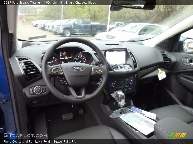 Lightning Blue / Charcoal Black 2017 Ford Escape Titanium 4WD