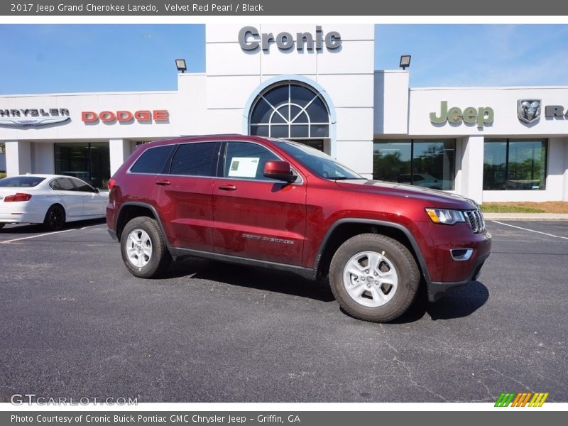 Velvet Red Pearl / Black 2017 Jeep Grand Cherokee Laredo