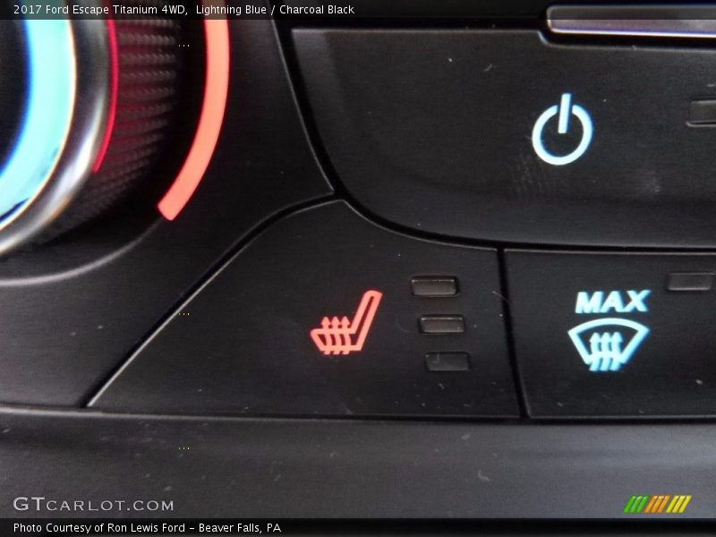 Lightning Blue / Charcoal Black 2017 Ford Escape Titanium 4WD