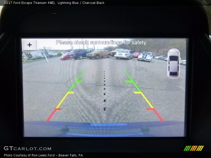 Lightning Blue / Charcoal Black 2017 Ford Escape Titanium 4WD