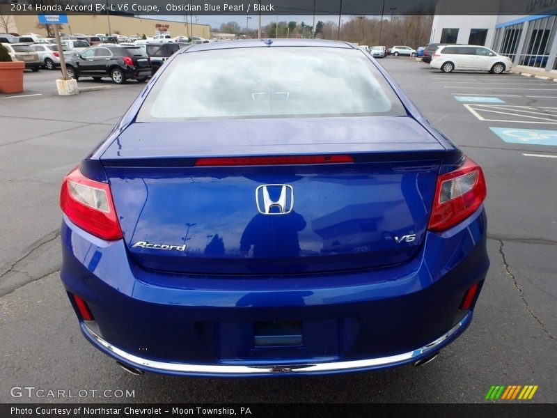 Obsidian Blue Pearl / Black 2014 Honda Accord EX-L V6 Coupe