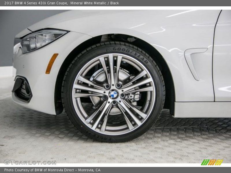 Mineral White Metallic / Black 2017 BMW 4 Series 430i Gran Coupe