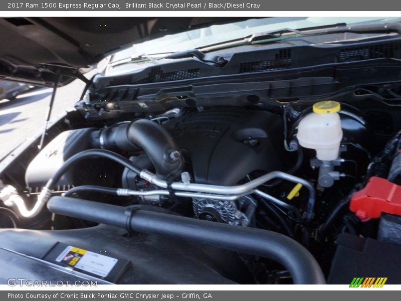 Brilliant Black Crystal Pearl / Black/Diesel Gray 2017 Ram 1500 Express Regular Cab
