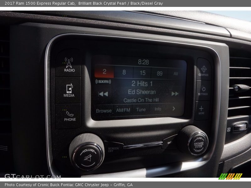 Brilliant Black Crystal Pearl / Black/Diesel Gray 2017 Ram 1500 Express Regular Cab