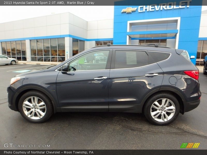 Marlin Blue / Gray 2013 Hyundai Santa Fe Sport 2.0T AWD