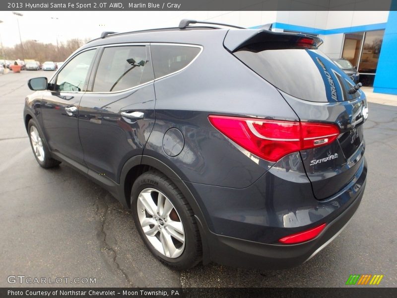 Marlin Blue / Gray 2013 Hyundai Santa Fe Sport 2.0T AWD