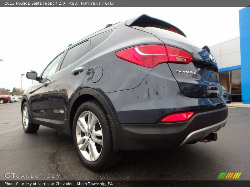 Marlin Blue / Gray 2013 Hyundai Santa Fe Sport 2.0T AWD