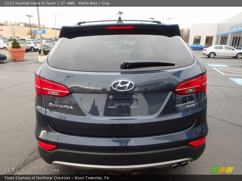 Marlin Blue / Gray 2013 Hyundai Santa Fe Sport 2.0T AWD