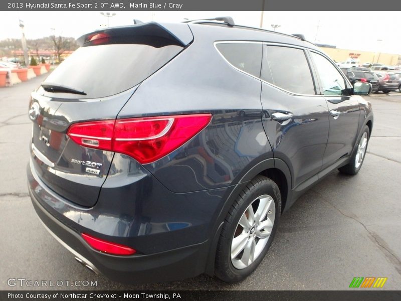 Marlin Blue / Gray 2013 Hyundai Santa Fe Sport 2.0T AWD