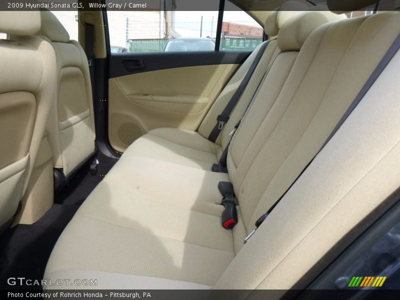 Willow Gray / Camel 2009 Hyundai Sonata GLS