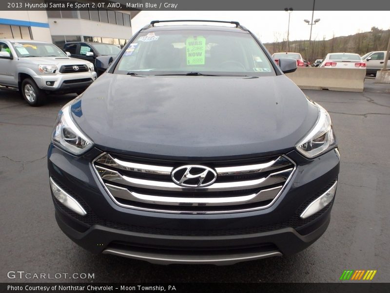 Marlin Blue / Gray 2013 Hyundai Santa Fe Sport 2.0T AWD
