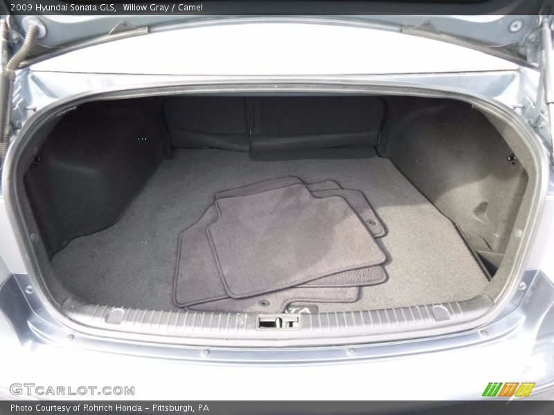 Willow Gray / Camel 2009 Hyundai Sonata GLS