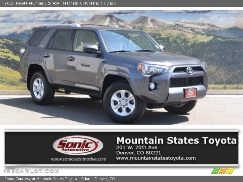 Magnetic Gray Metallic / Black 2016 Toyota 4Runner SR5 4x4