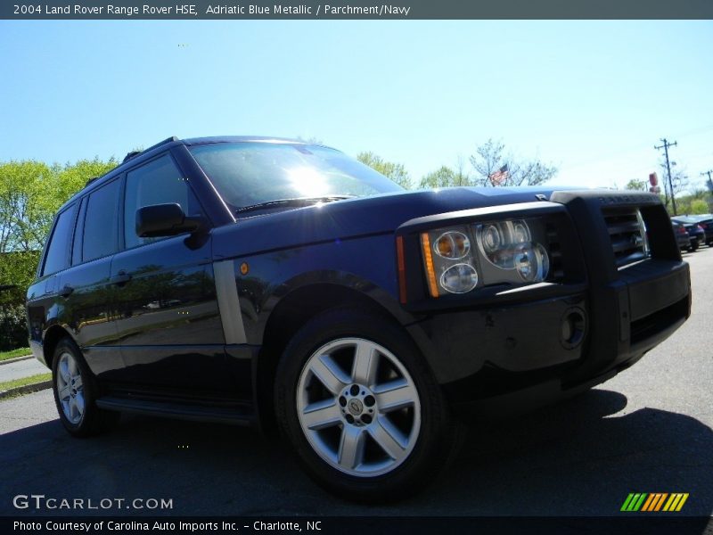 Adriatic Blue Metallic / Parchment/Navy 2004 Land Rover Range Rover HSE