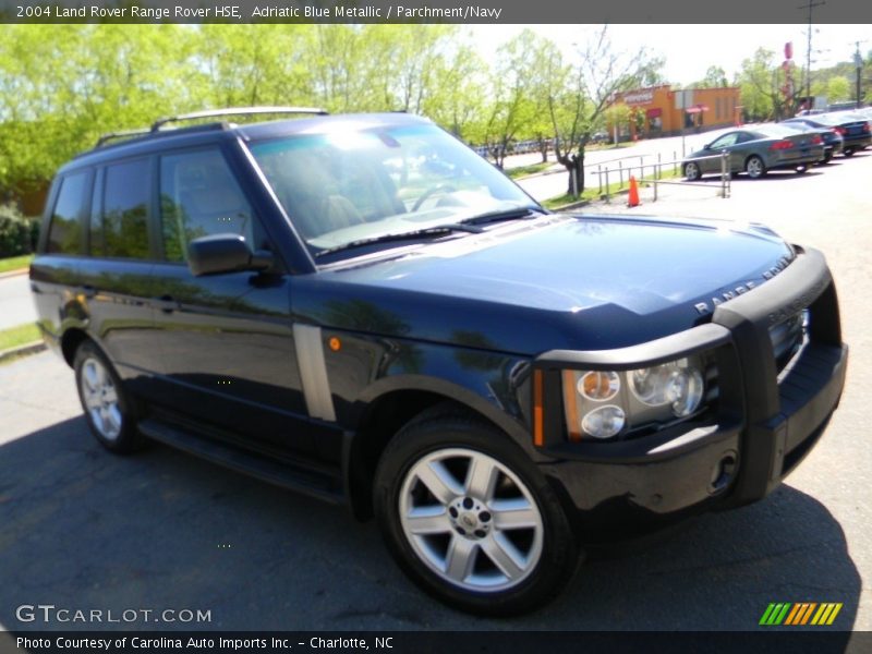Adriatic Blue Metallic / Parchment/Navy 2004 Land Rover Range Rover HSE