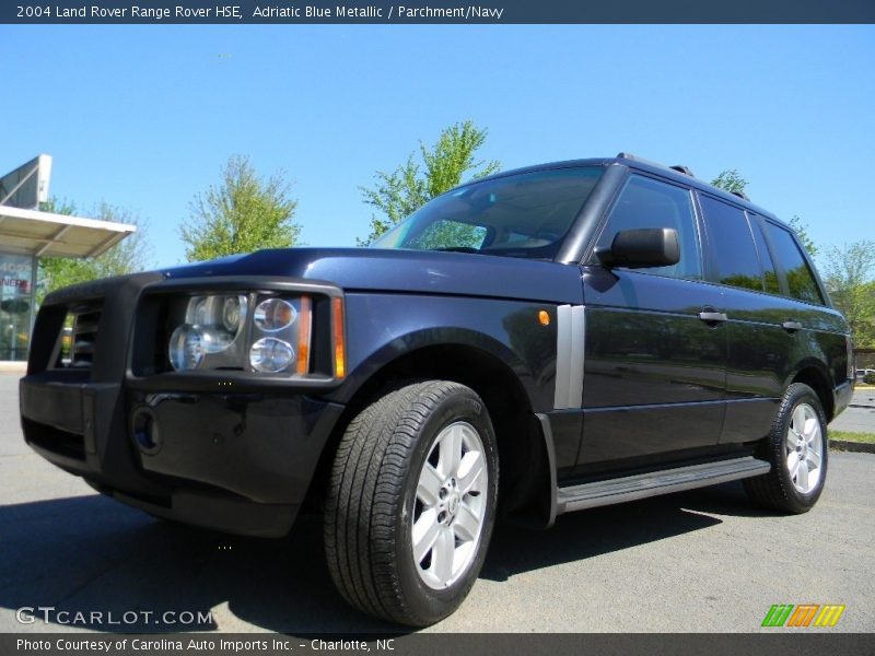 Adriatic Blue Metallic / Parchment/Navy 2004 Land Rover Range Rover HSE