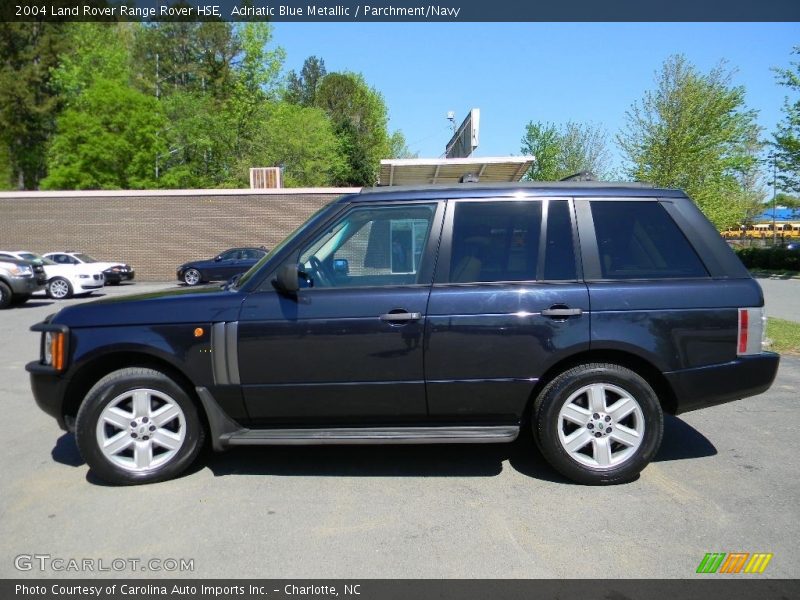 Adriatic Blue Metallic / Parchment/Navy 2004 Land Rover Range Rover HSE