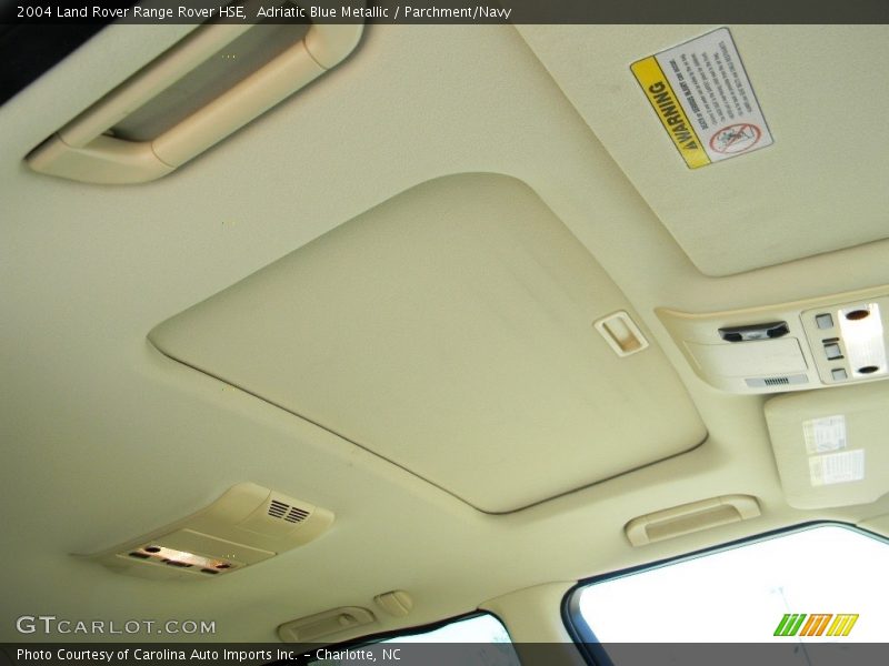 Adriatic Blue Metallic / Parchment/Navy 2004 Land Rover Range Rover HSE