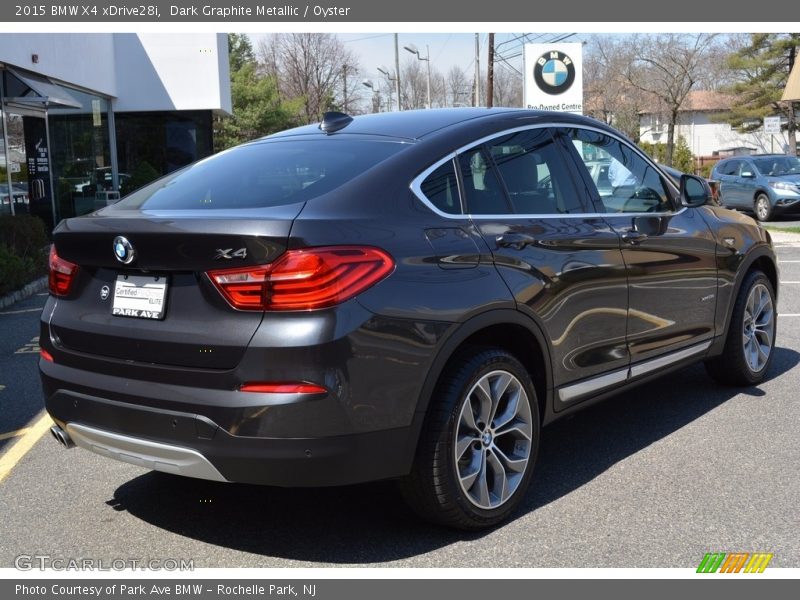 Dark Graphite Metallic / Oyster 2015 BMW X4 xDrive28i