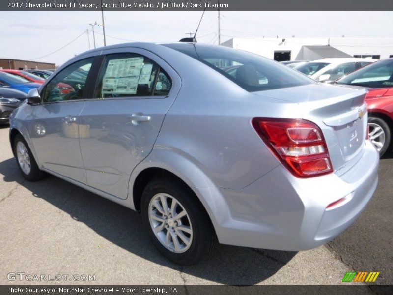 Arctic Blue Metallic / Jet Black/Dark Titanium 2017 Chevrolet Sonic LT Sedan