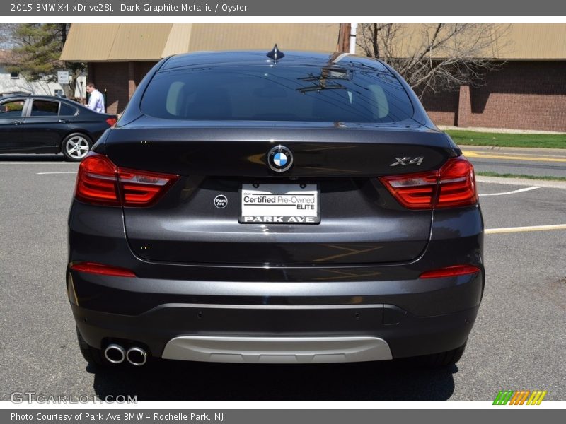 Dark Graphite Metallic / Oyster 2015 BMW X4 xDrive28i