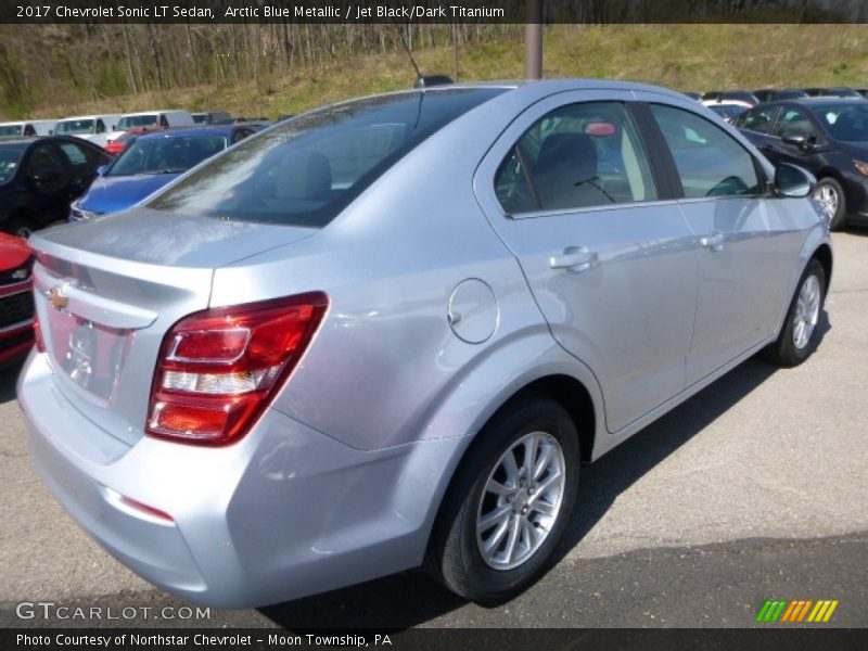 Arctic Blue Metallic / Jet Black/Dark Titanium 2017 Chevrolet Sonic LT Sedan