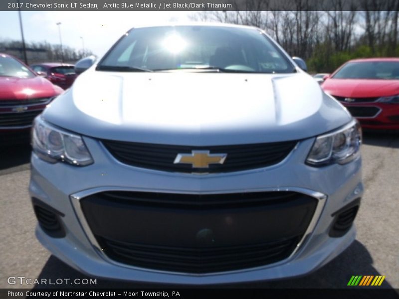 Arctic Blue Metallic / Jet Black/Dark Titanium 2017 Chevrolet Sonic LT Sedan